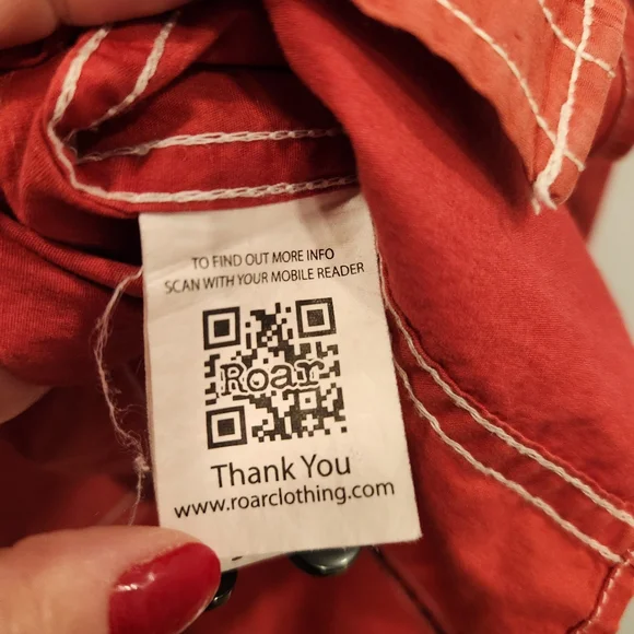 Roar Signature Y2K Long Sleeve Button Up Mens Shirt - Picture 9 of 13